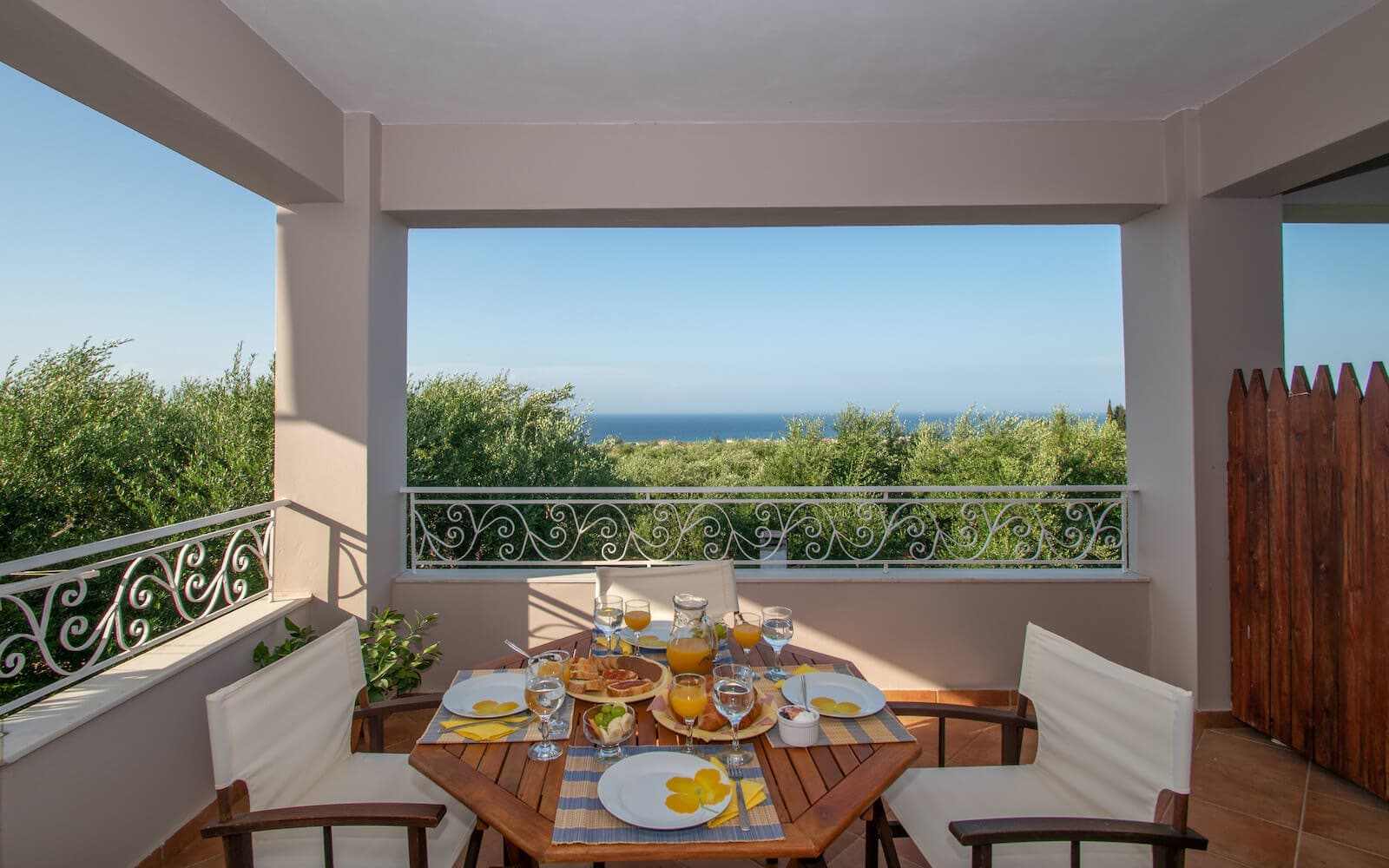 Balcony with sea view