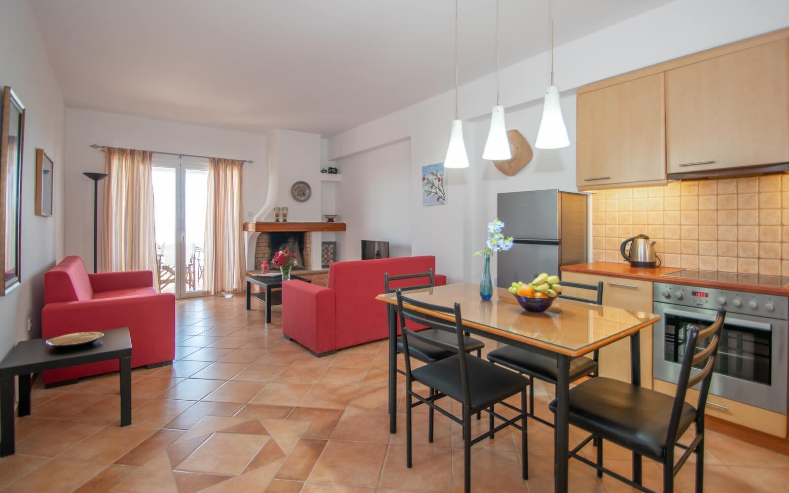 Kitchen and living room