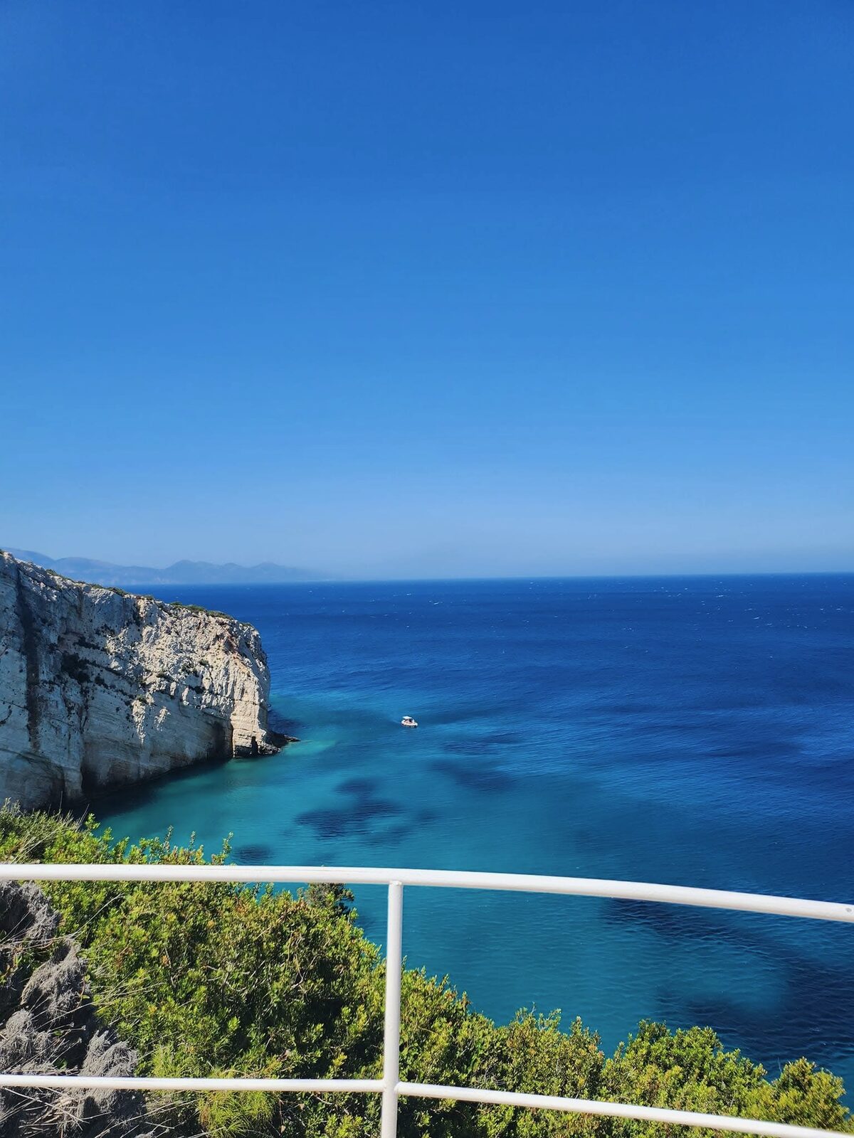 Sweeping view of the open Ionian sea from Potamitis Diving Spot